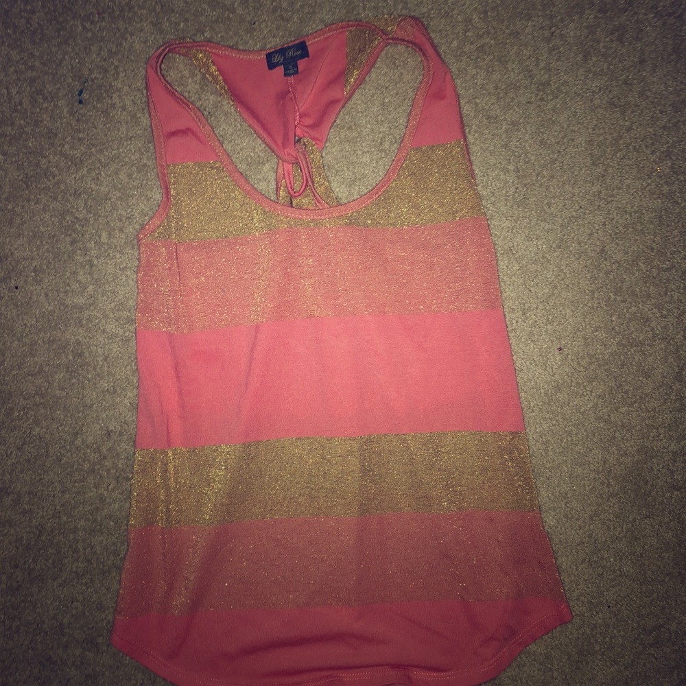 Salmon and Gold Stylish Top